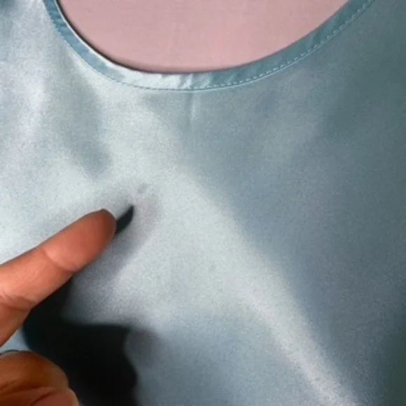 No Brand Label 2pc. Seafoam Green Embroidered Keyhole Back Sleepwear Size L - Picture 5 of 7